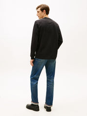 Langarmshirt aus Baumwolle - BDS-BLACK - Schwarz