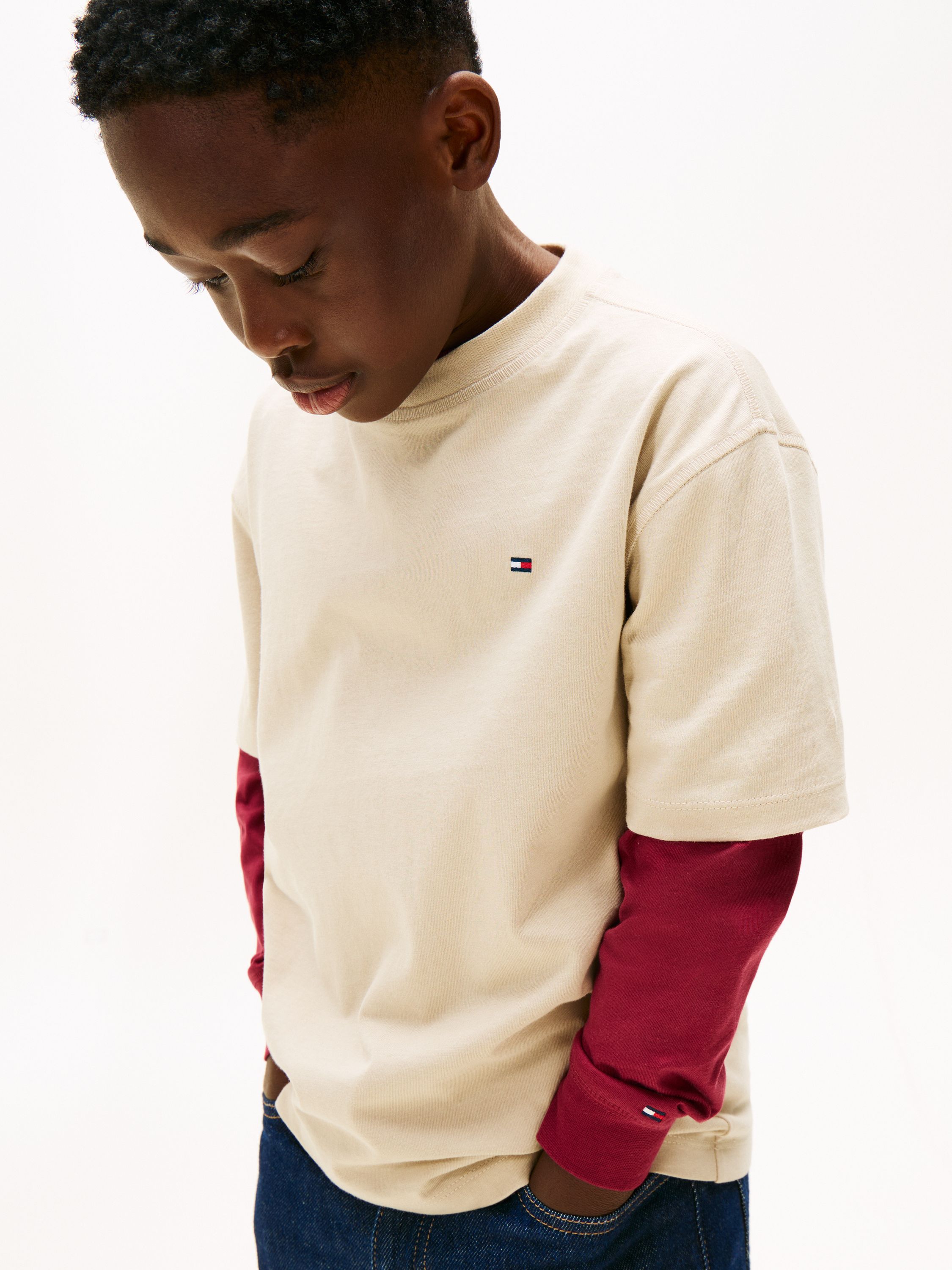 T-Shirt aus Baumwolle - ABY-BEIGE - Beige