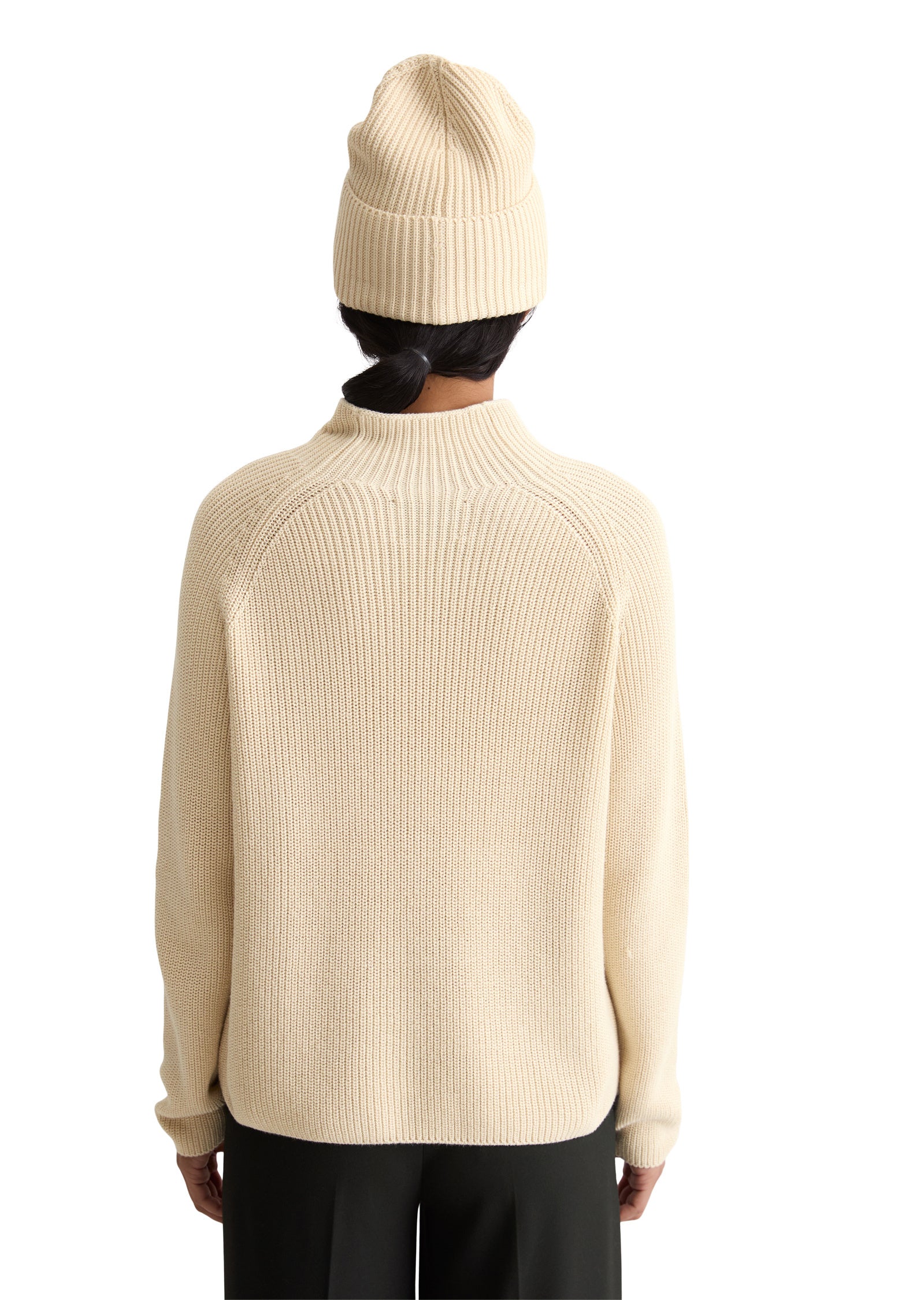 Strickpullover mit Turtleneck - 159-chalky sand - Creme