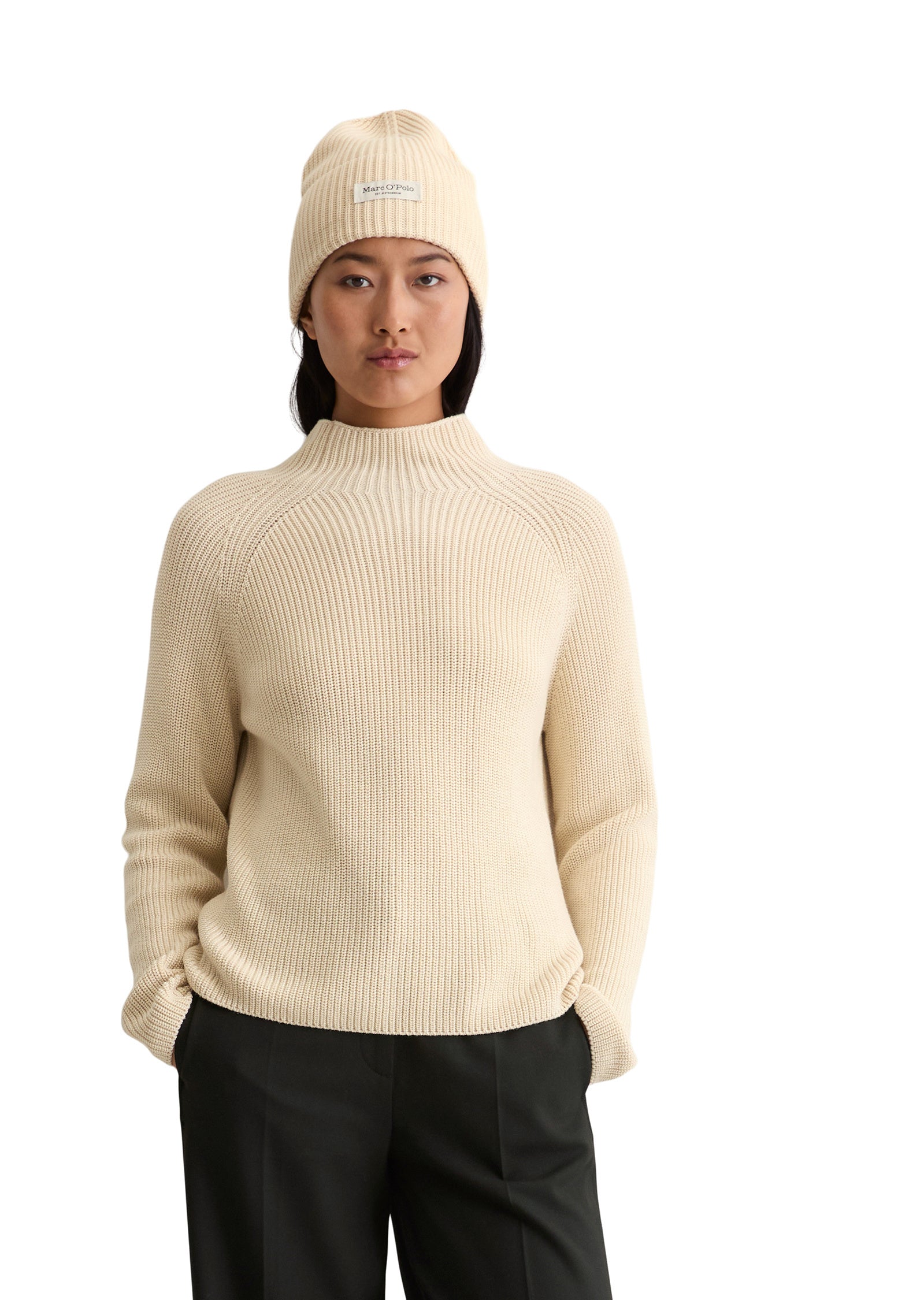 Strickpullover mit Turtleneck - 159-chalky sand - Creme