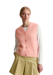 Strickpullunder aus Wollmix - 8177-Rose Powder - Rosa