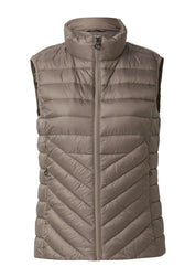Steppweste mit Stehkragen - 9625-GREY/BLACK - Grau