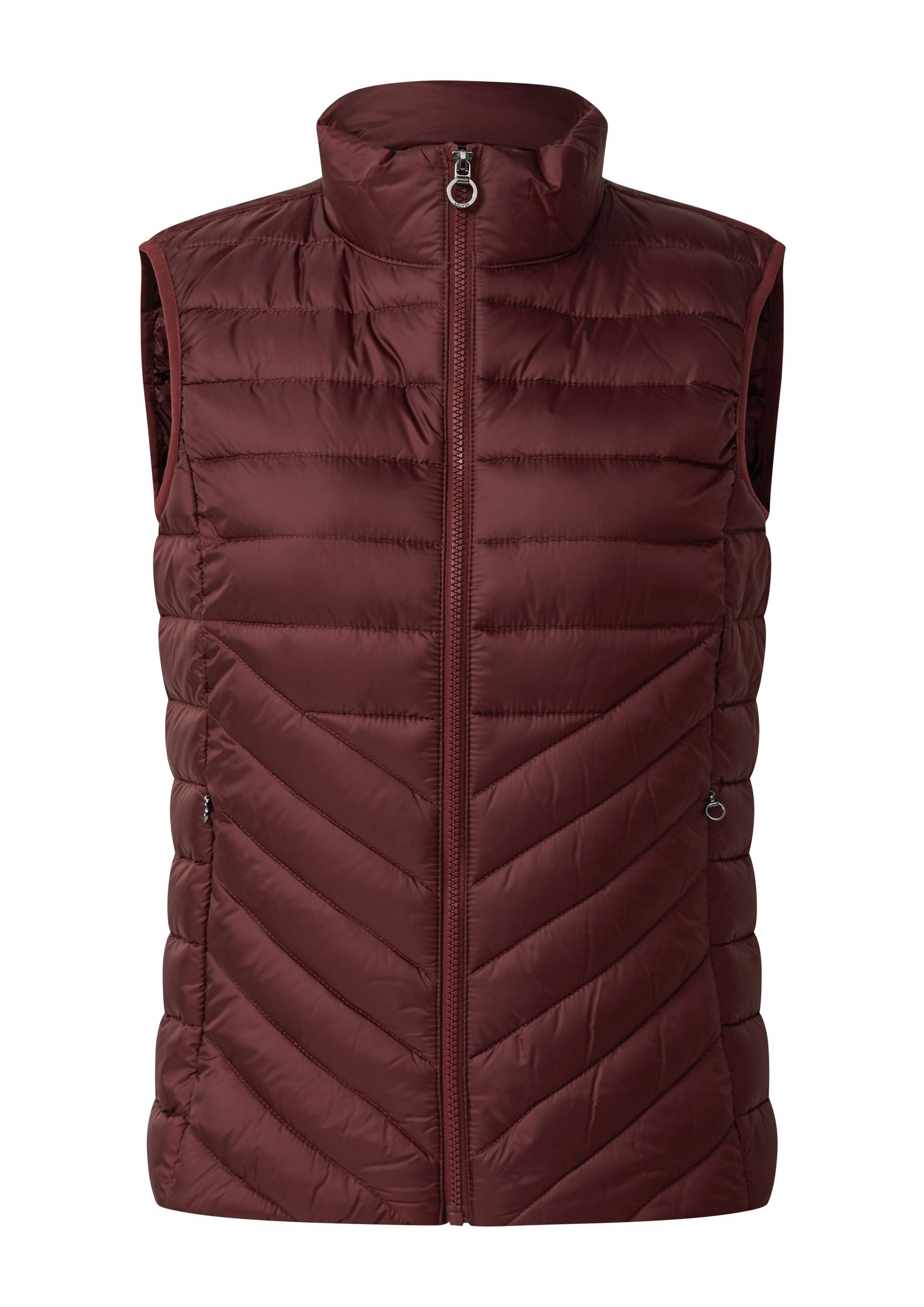Steppweste mit Stehkragen - 3902-RED - Rot