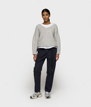 Strickpullover aus Woll-Mix - 4001-light grey melee - Grau