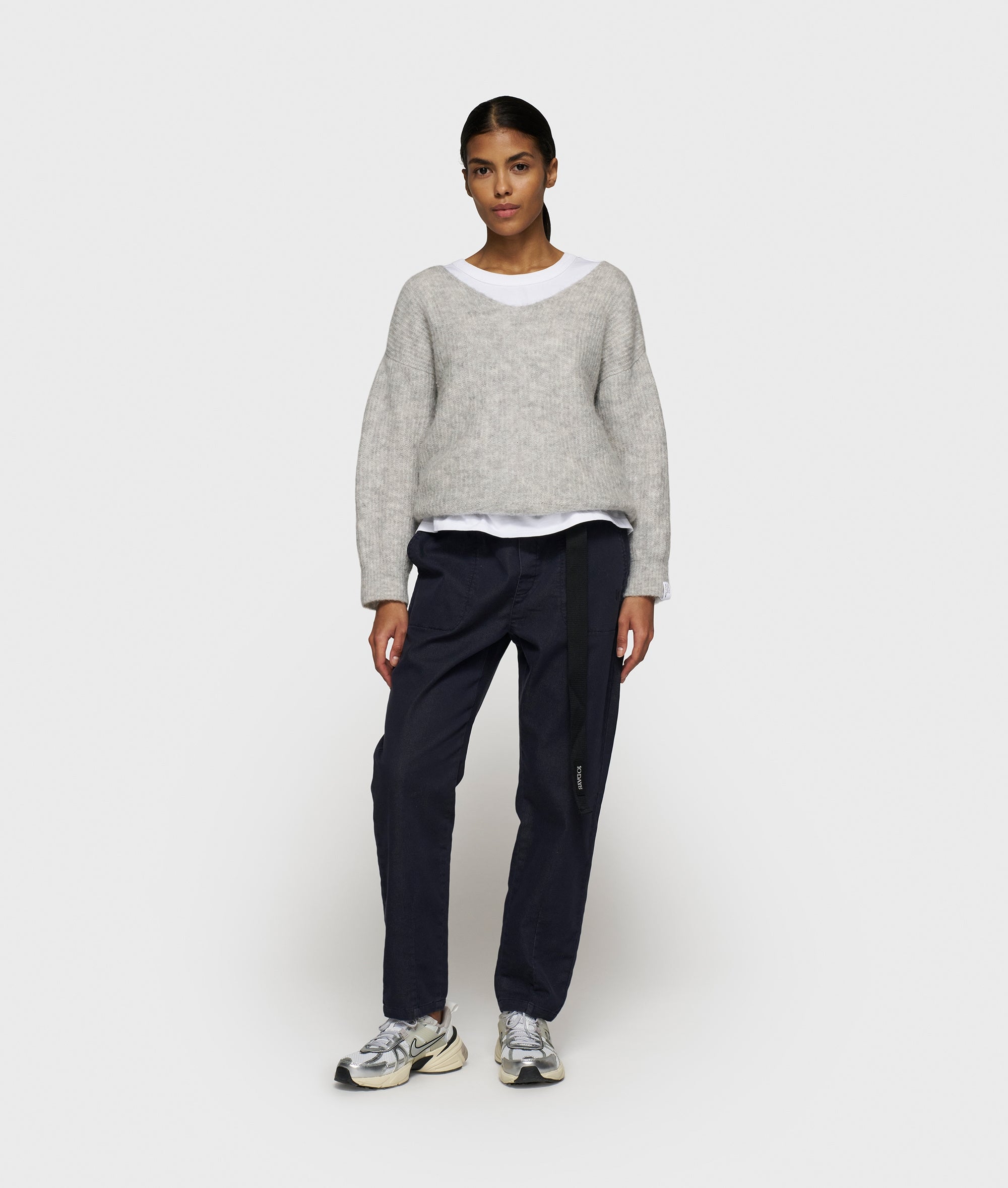 Strickpullover aus Woll-Mix - 4001-light grey melee - Grau