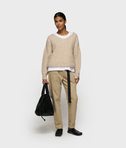 Strickpullover aus Woll-Mix - 1130-earth - Beige