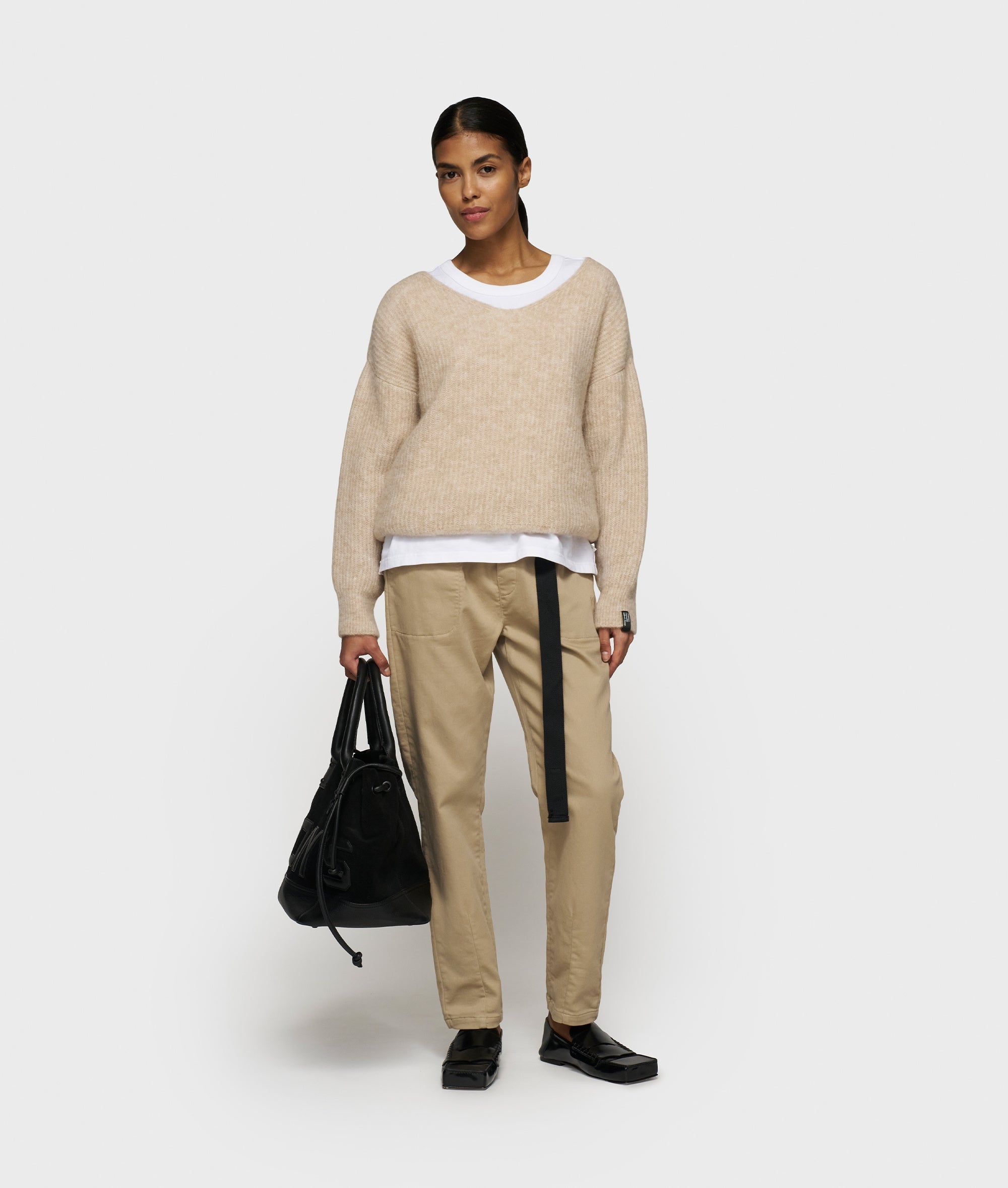 Strickpullover aus Woll-Mix - 1130-earth - Beige