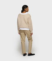 Strickpullover aus Woll-Mix - 1130-earth - Beige