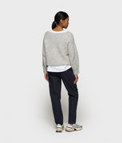 Strickpullover aus Woll-Mix - 4001-light grey melee - Grau