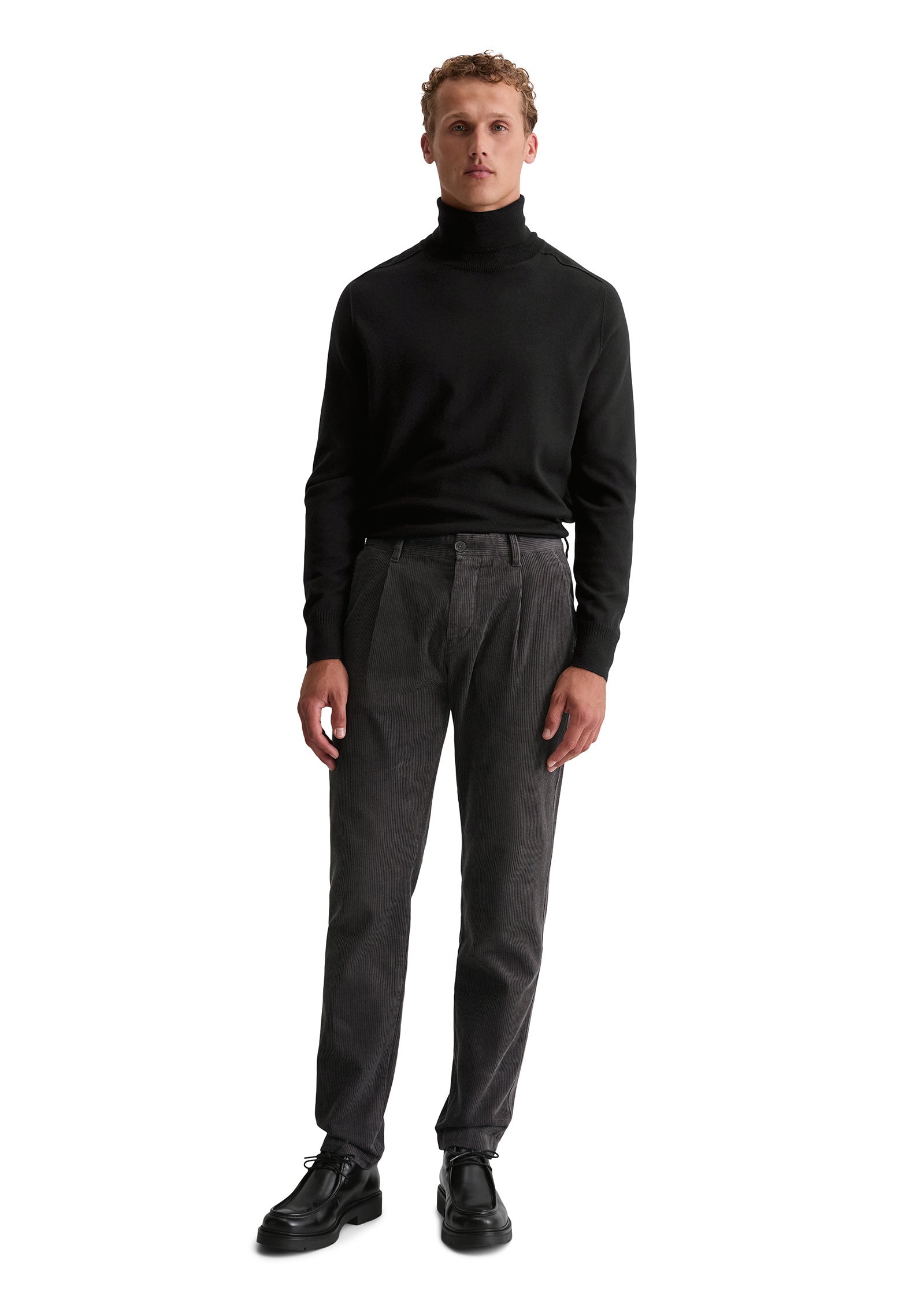 Cordhose Tapered Fit - 985-broken graphite - Grau