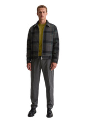 Jacke aus Schurwolle - L43-multi/ mangrove - Grau