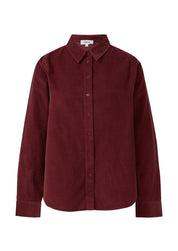 Cord-Bluse aus Baumwolle - 3902-RED - Rot