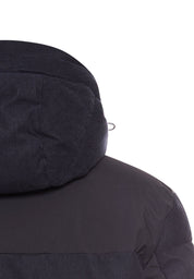 Steppjacke mit abnehmbarer Kapuze - 48-Dark Navy - Blau