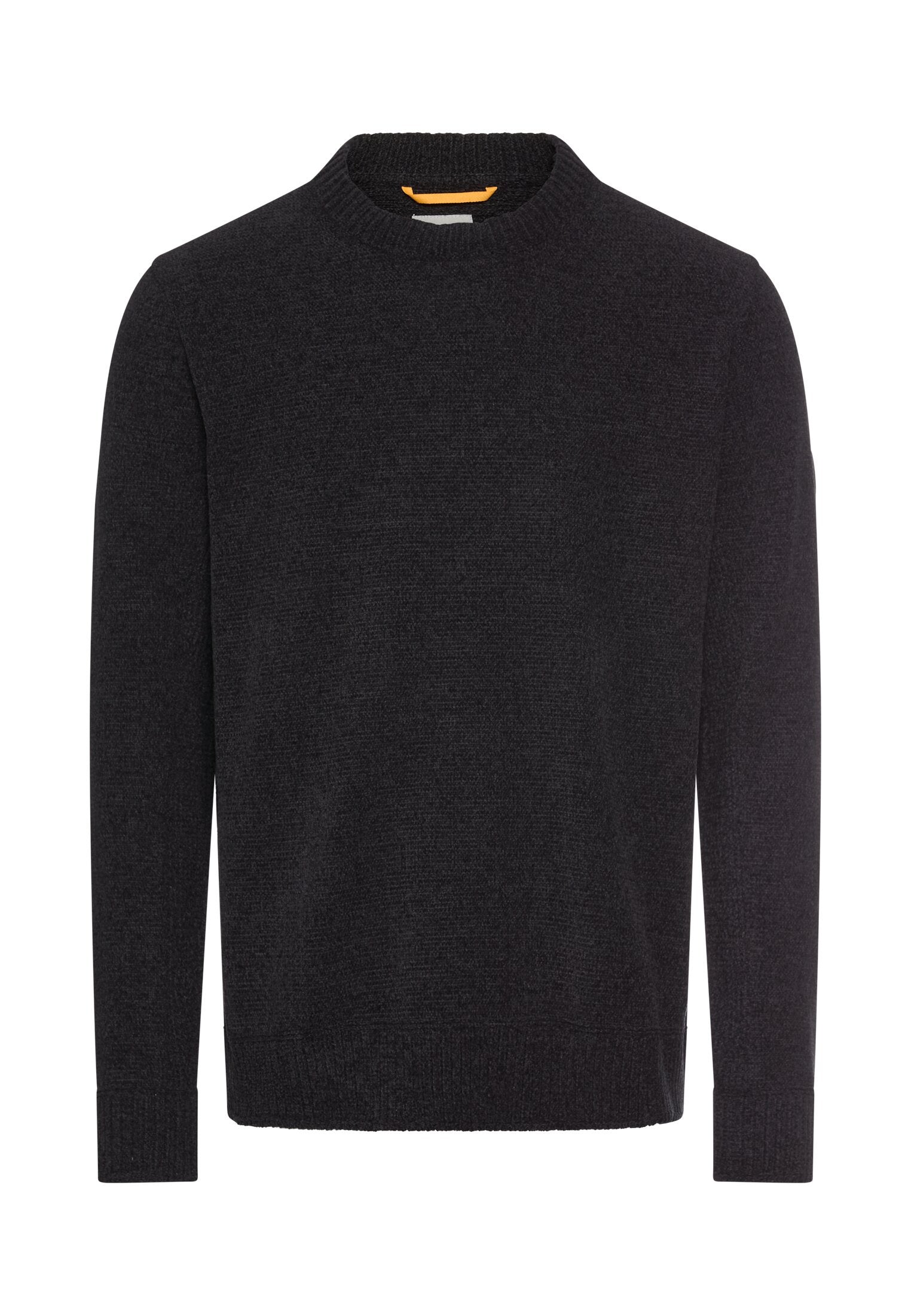 Strickpullover mit Rundhalsausschnitt - 88-Asphalt - Grau