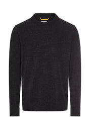 Strickpullover mit Rundhalsausschnitt - 88-Asphalt - Grau