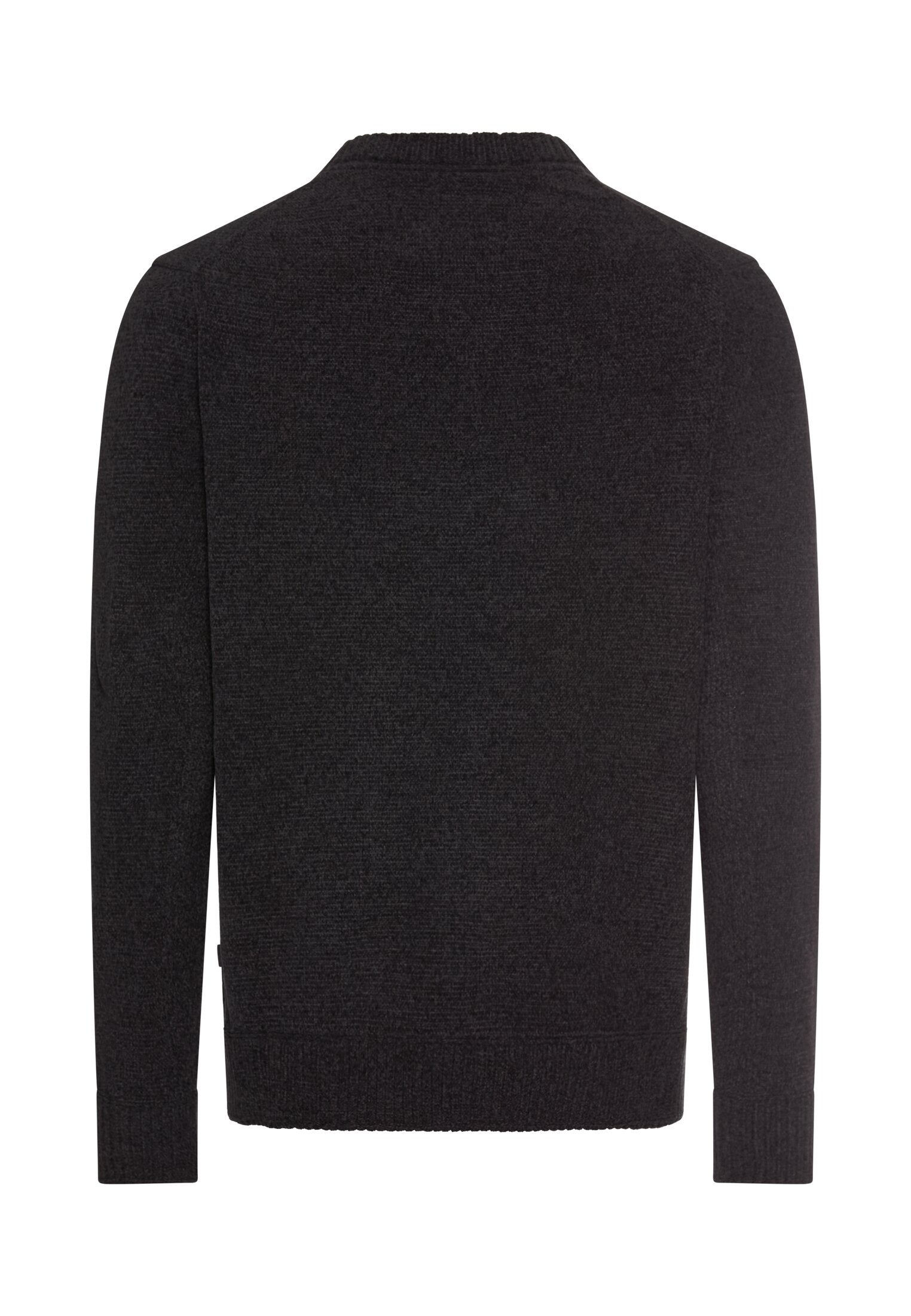 Strickpullover mit Rundhalsausschnitt - 88-Asphalt - Grau