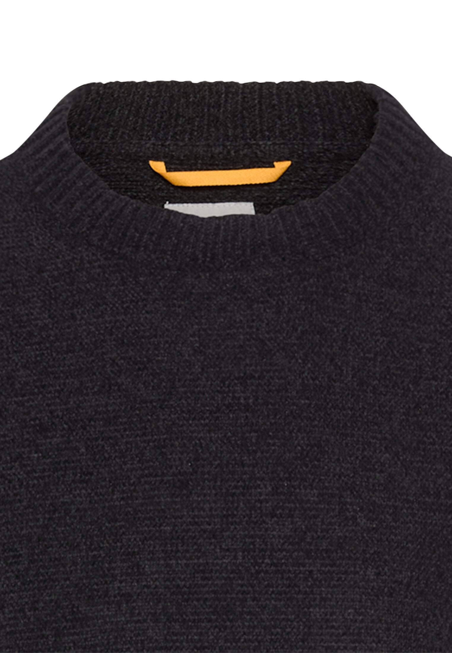 Strickpullover mit Rundhalsausschnitt - 88-Asphalt - Grau
