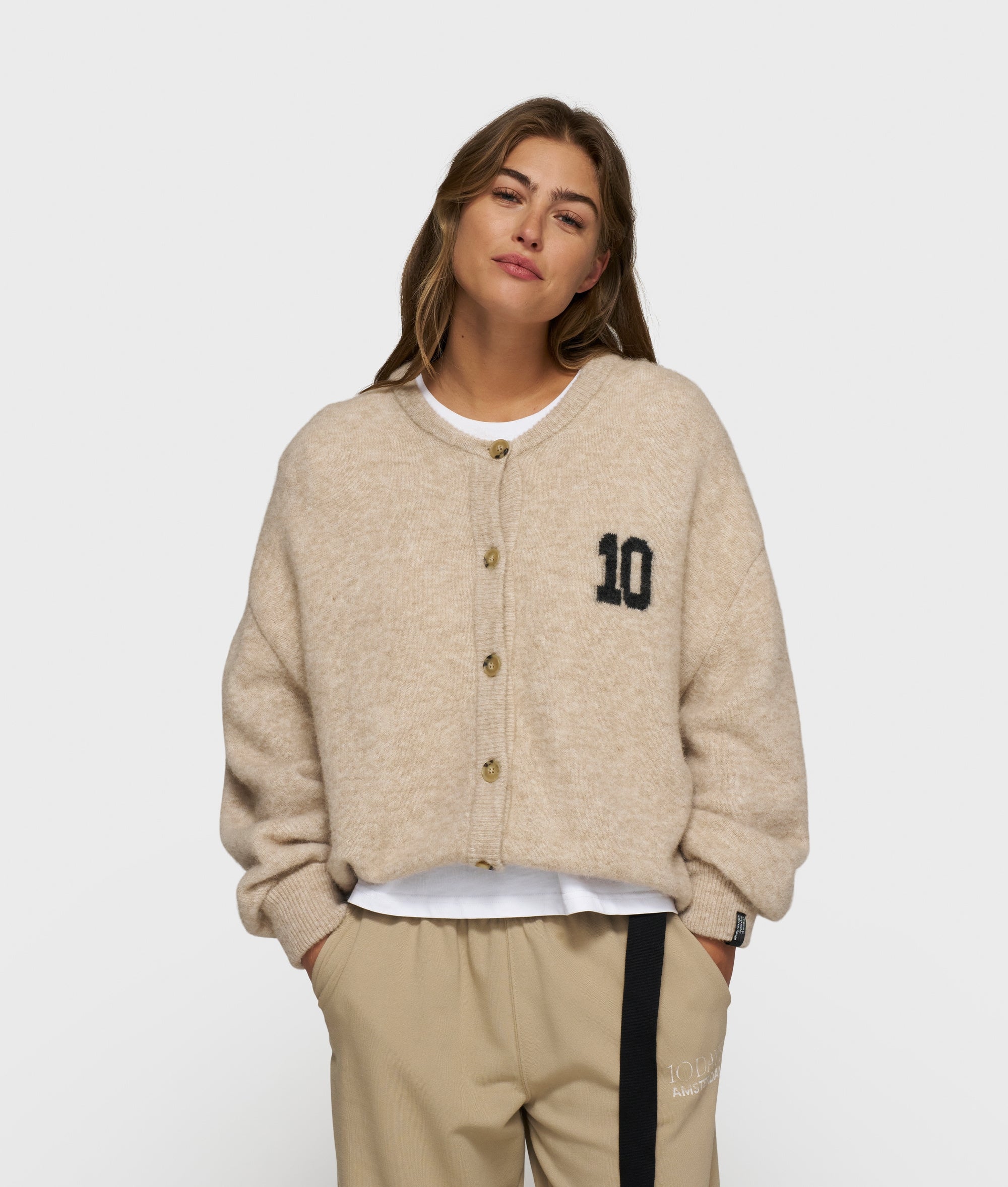 Cardigan aus Woll-Mix - 1130-earth - Beige