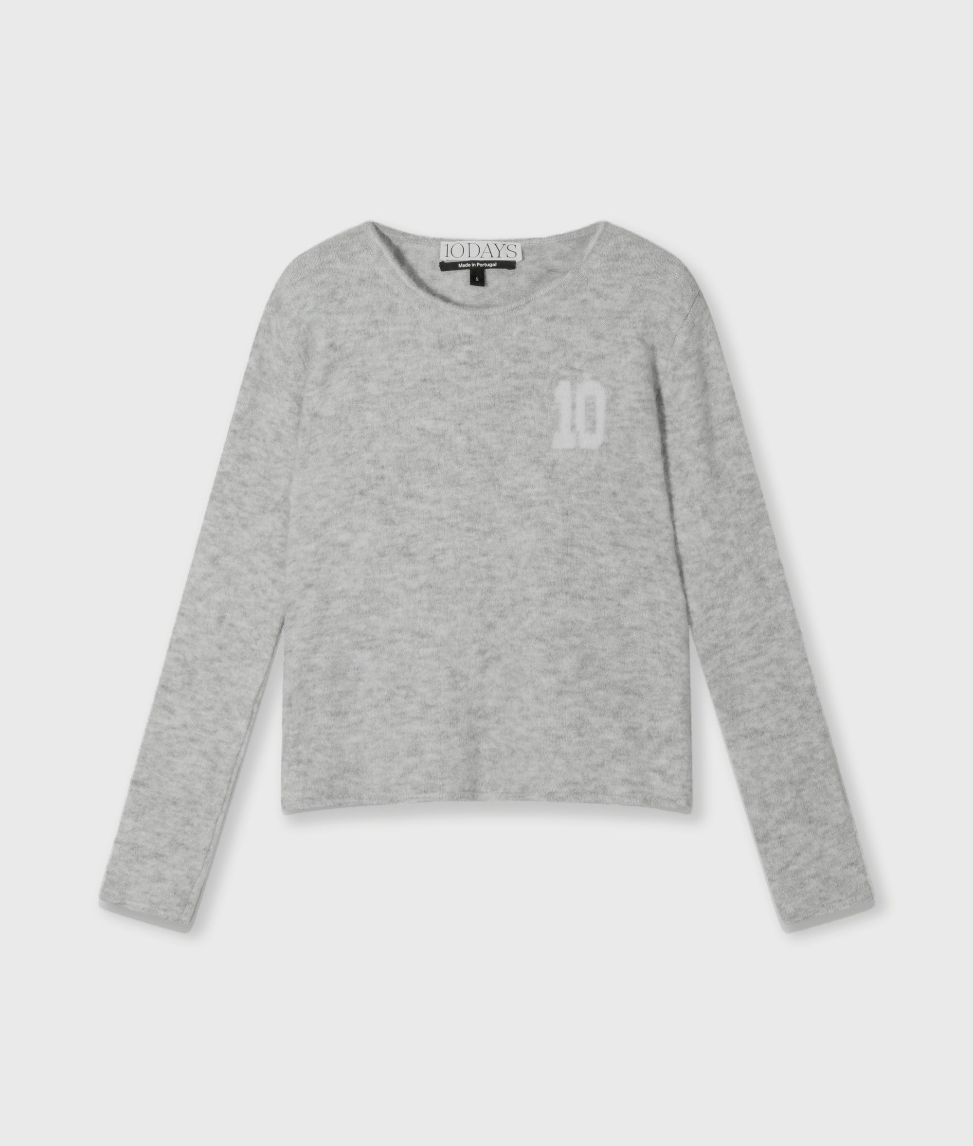 Strickpullover aus Woll-Mix - 4001-light grey melee - Grau