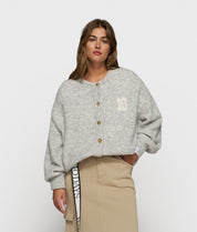 Cardigan aus Woll-Mix - 4001-light grey melee - Grau