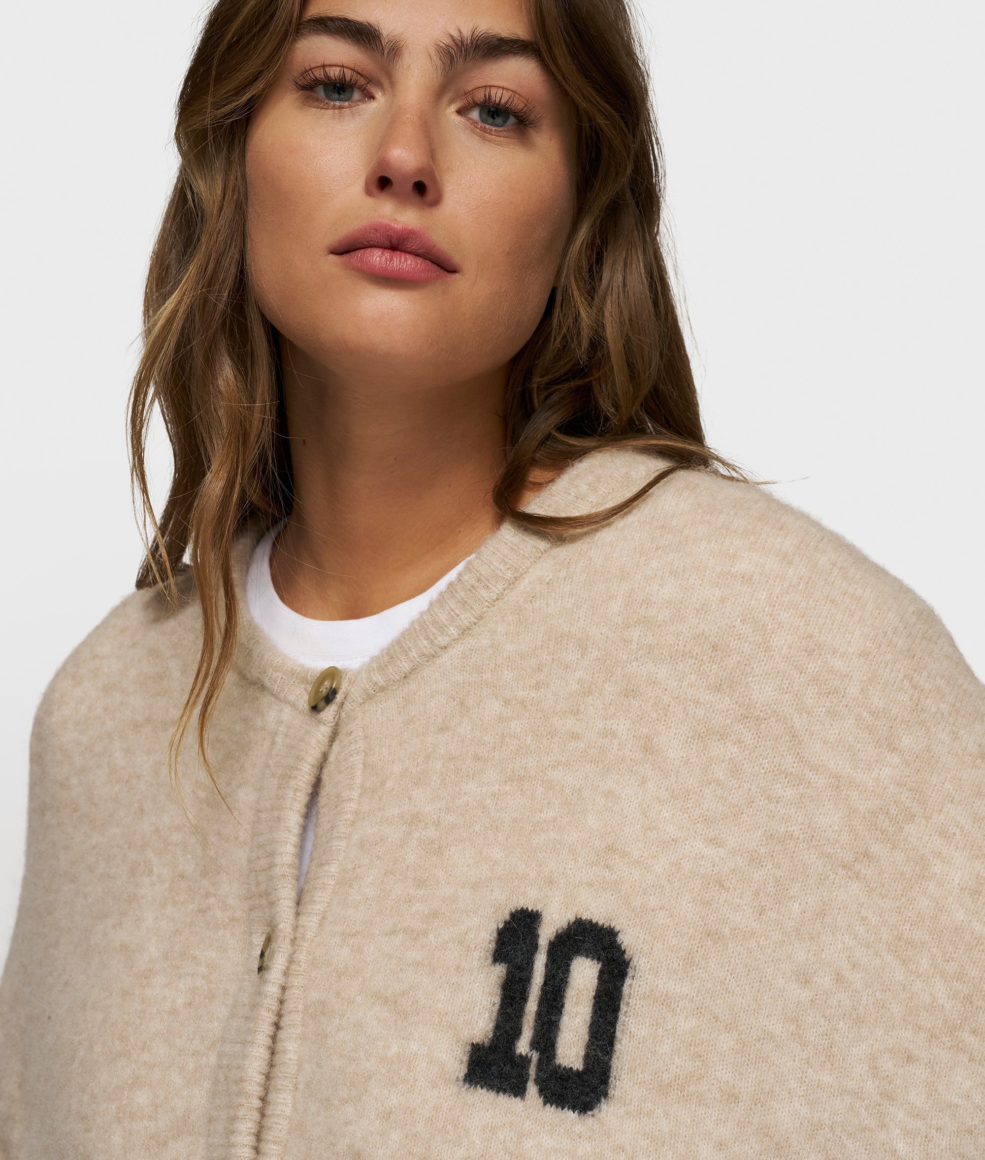 Cardigan aus Woll-Mix - 1130-earth - Beige