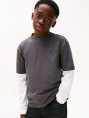 T-Shirt aus Baumwolle - PT2-GREY - Grau