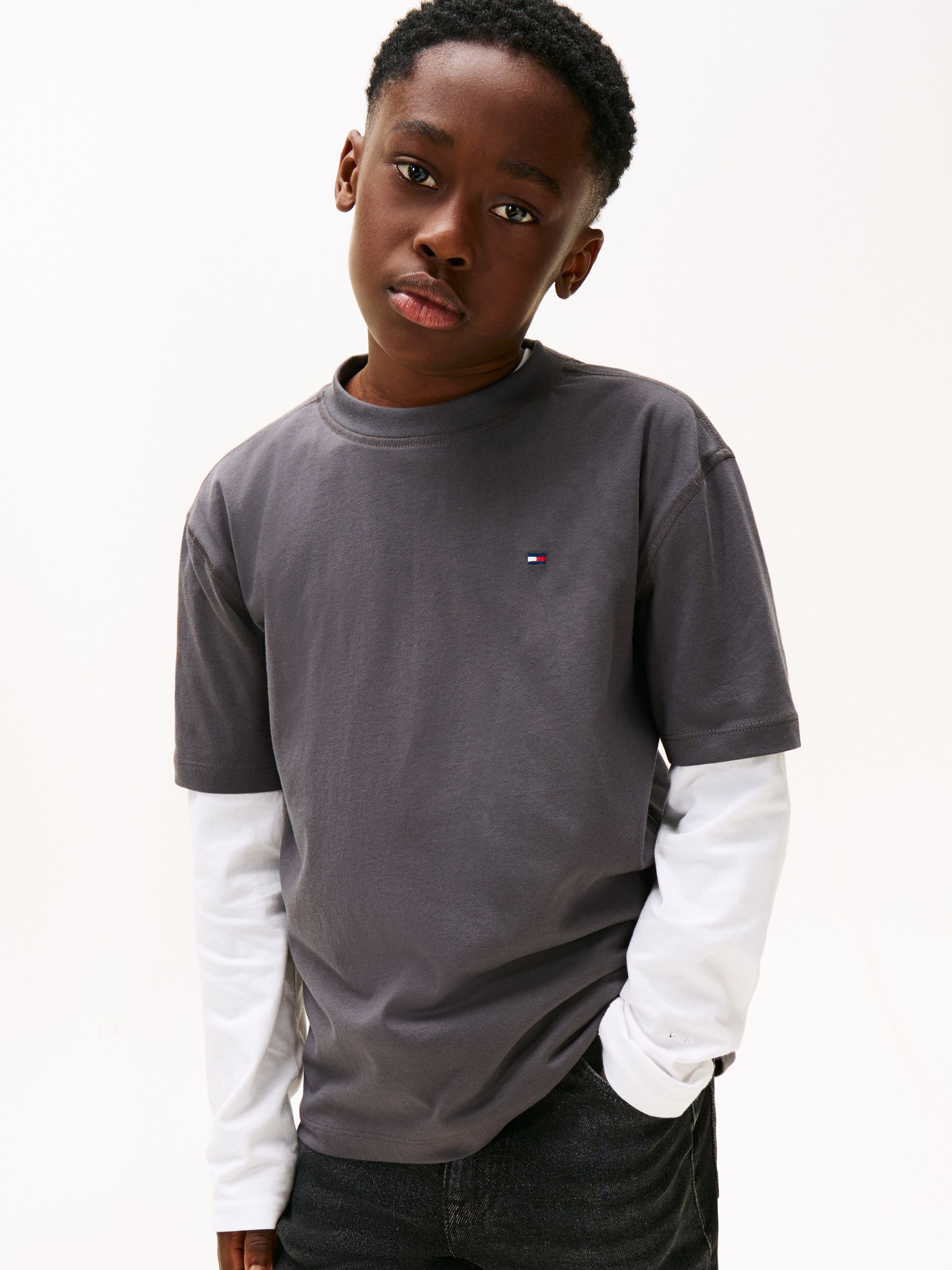 T-Shirt aus Baumwolle - PT2-GREY - Grau