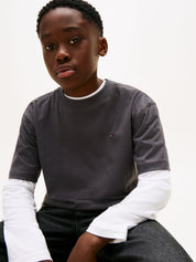 T-Shirt aus Baumwolle - PT2-GREY - Grau