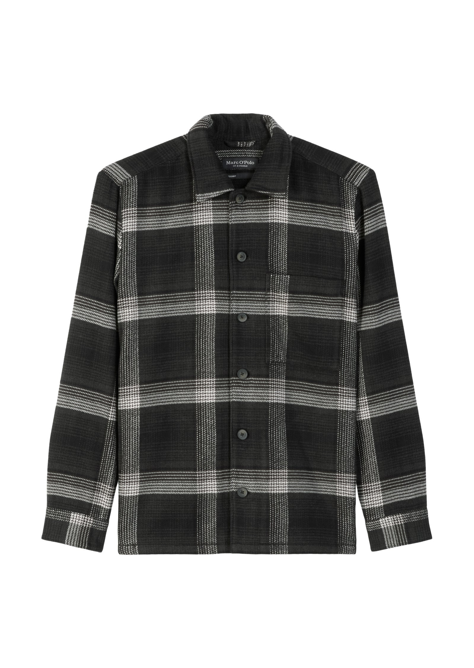 Overshirt aus Baumwolle - M94-multi/black - Schwarz