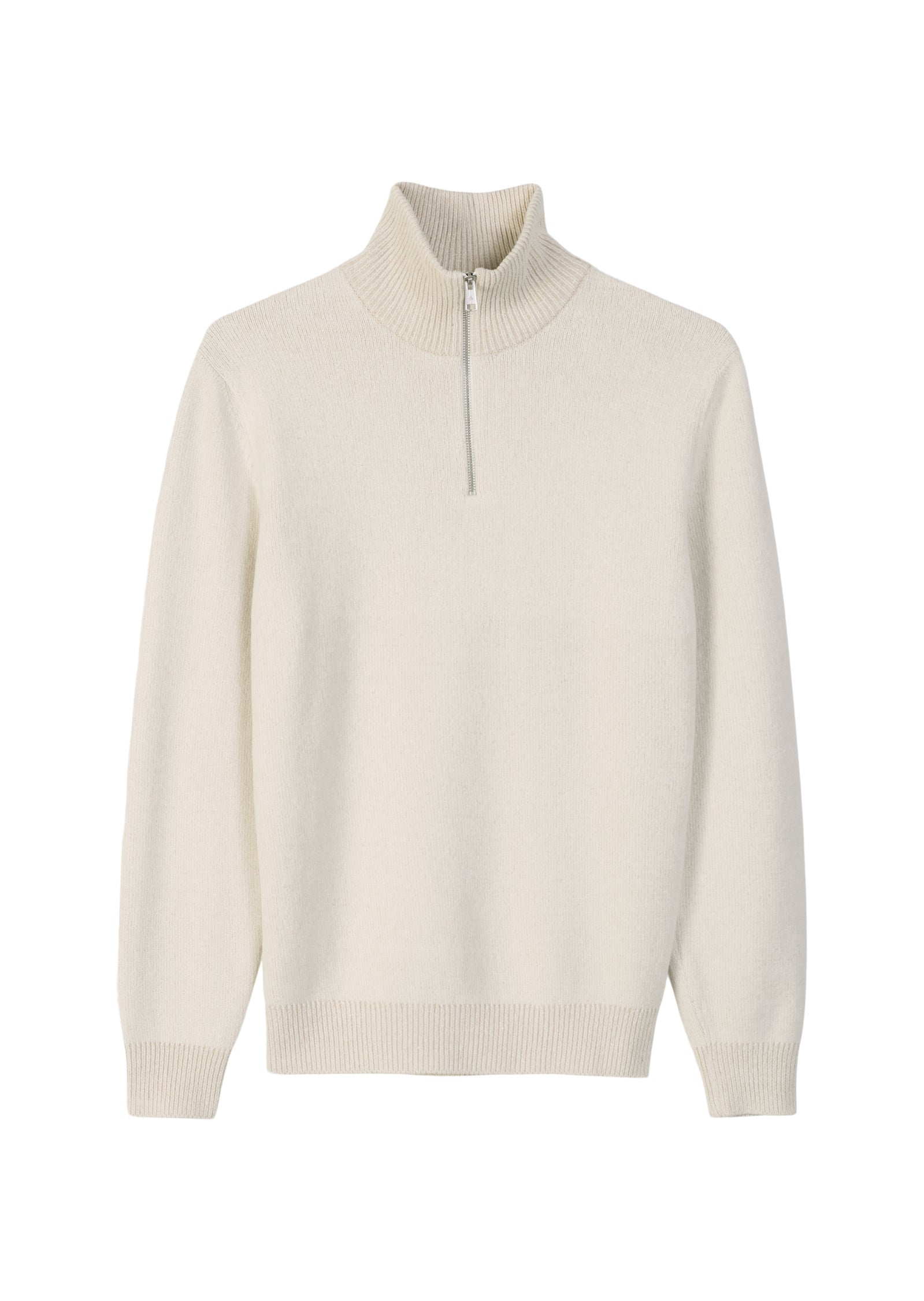 Troyer aus Wollmix Regular Fit - 152-white cotton - Creme