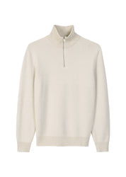 Troyer aus Wollmix Regular Fit - 152-white cotton - Creme