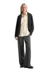 Strickcardigan aus Baumwolle - 975-night grey melange - Grau