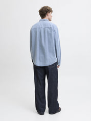 Jeanshemd aus Baumwolle - Medium Blue Denim - Blau