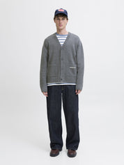 Cardigan - Dark Grey Melange - Grau
