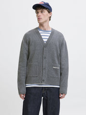 Cardigan - Dark Grey Melange - Grau