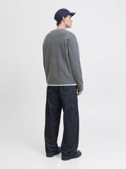 Cardigan - Dark Grey Melange - Grau
