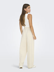 Hose mit weitem Beinschnitt - Birch - Creme