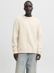 Strickpullover aus Baumwollmix - Sea Salt - Creme