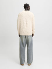 Strickpullover aus Baumwollmix - Sea Salt - Creme