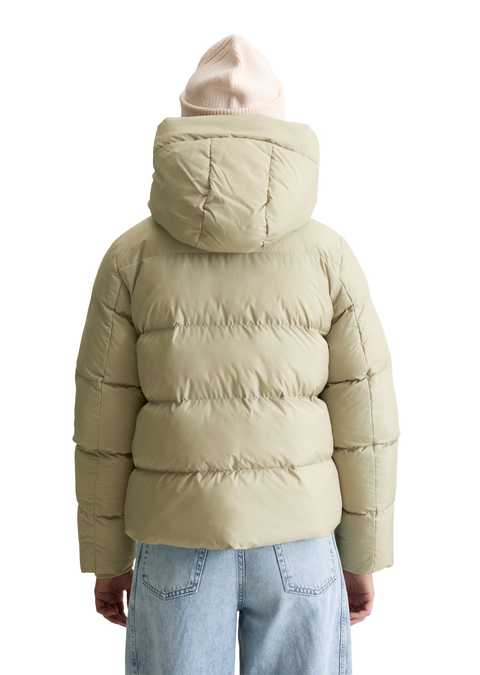 Steppjacke mit Kapuze - 3729-Artichoke Leaf - Grün