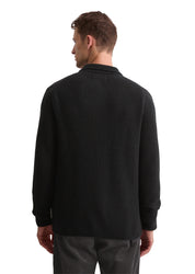 Strickjacke aus Schurwoll-Mix - 990-black - Schwarz