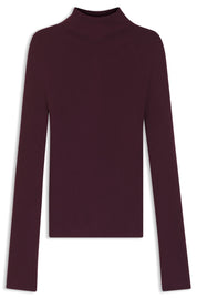 Strickpullover aus Merinowolle - 505-Dark Purple - Rot