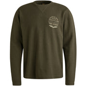 Sweatshirt aus Baumwolle - 8039-Beluga - Khaki