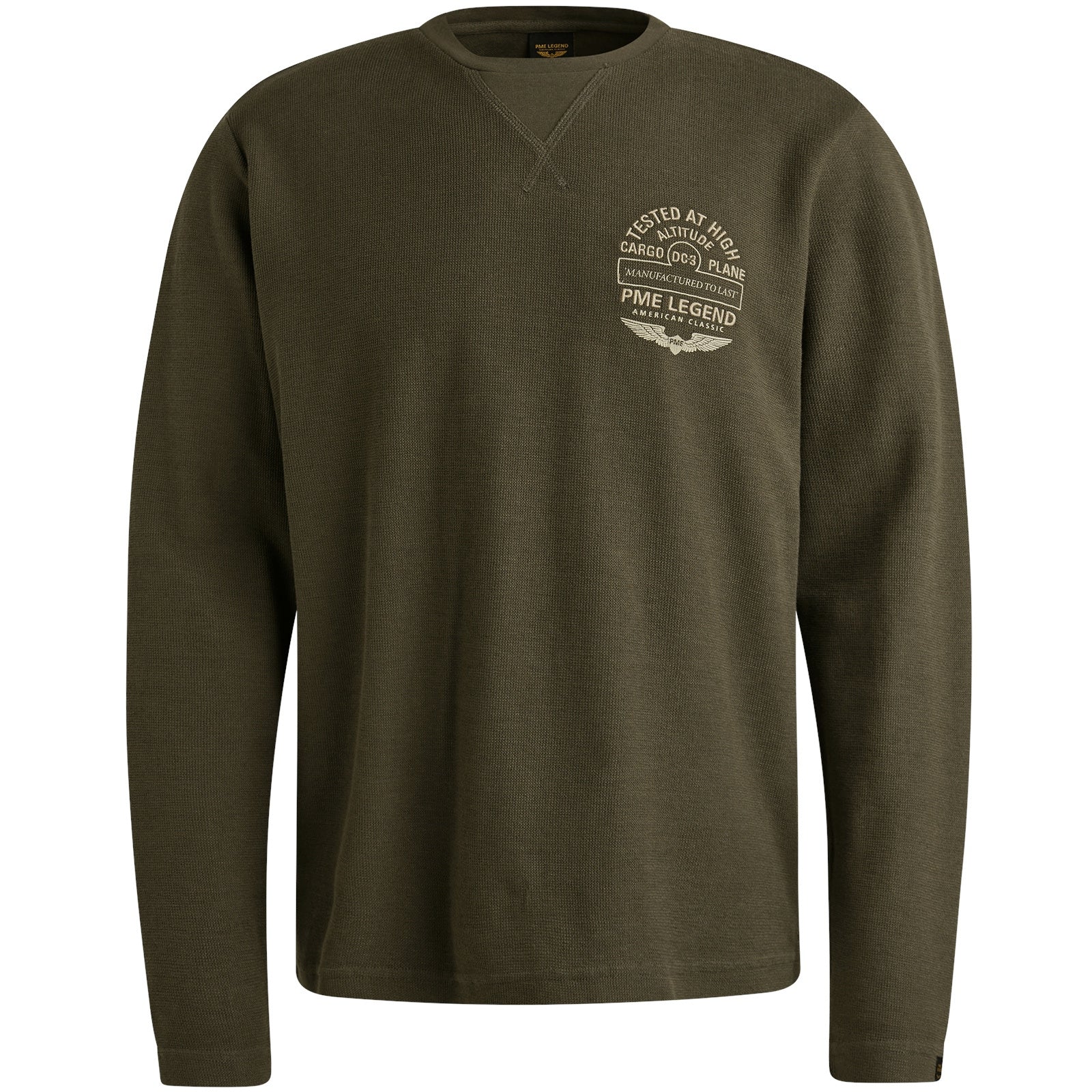Sweatshirt aus Baumwolle - 8039-Beluga - Khaki