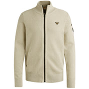 Strickjacke aus Baumwolle - 7013-Bone White - Creme