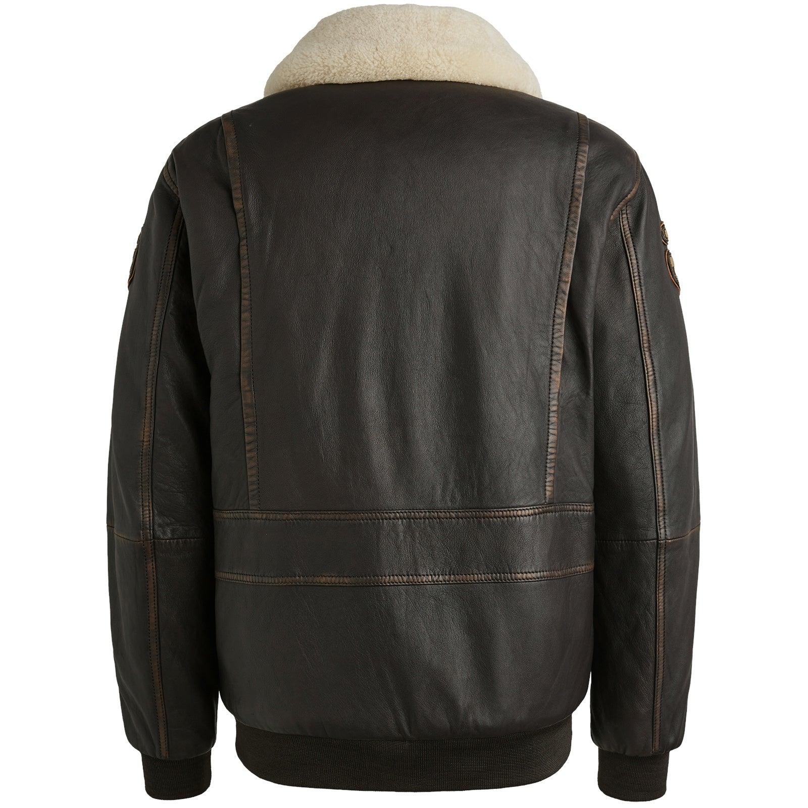 Lederjacke SNOWPROP - 9127-Espresso - Braun