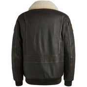 Lederjacke SNOWPROP - 9127-Espresso - Braun