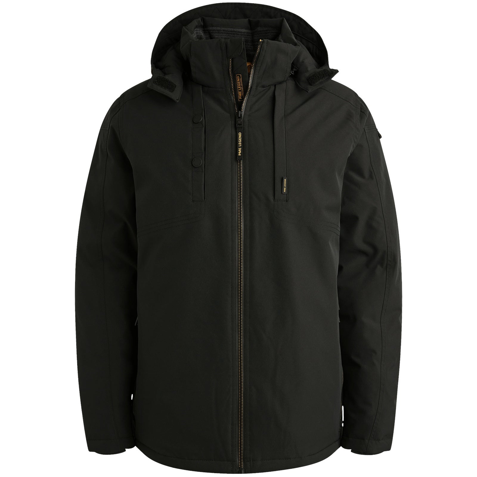 Steppjacke STEARPACKER mit Kapuze - 9067-Jet Black - Schwarz