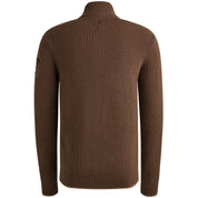 Strickpullover mit Troyerkragen - 8203-Marron - Braun