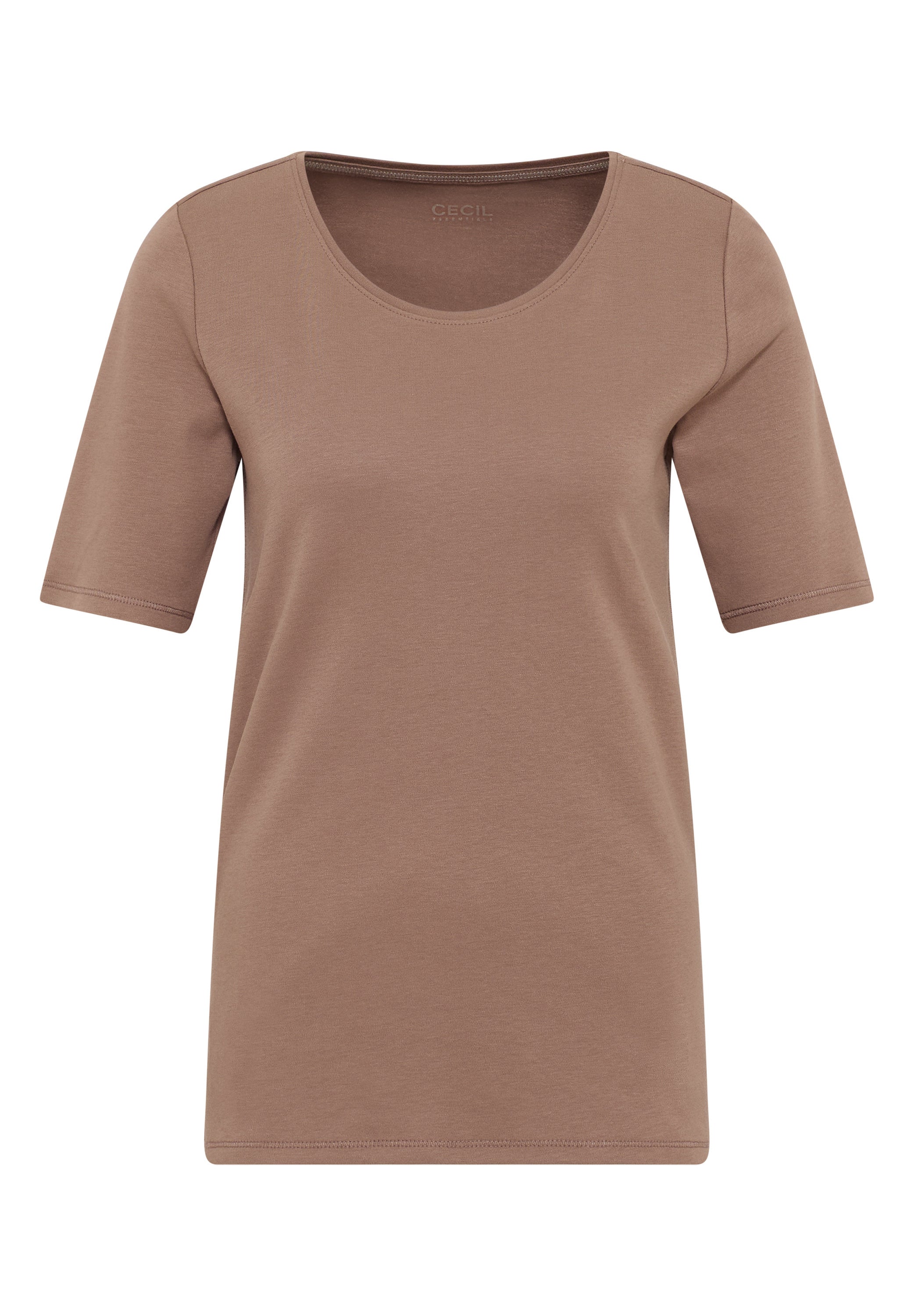 T-Shirt aus Baumwolle - 17188 cocoa taupe - Braun
